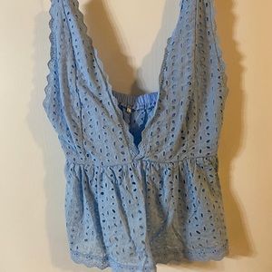 NWOT Deep V Neck Top